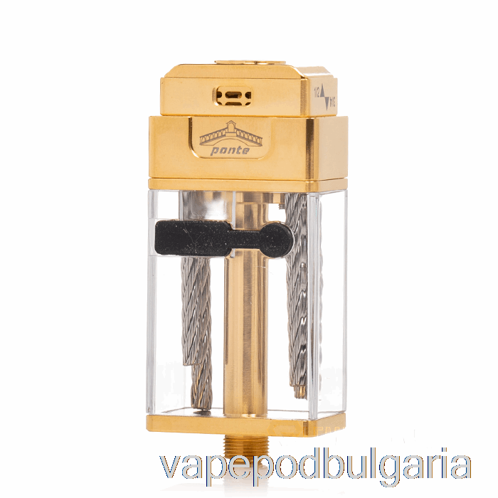 Vape Течности Orca Vape X Mrjustright1 Ponte Xl Rdta Stubby Tank Gold